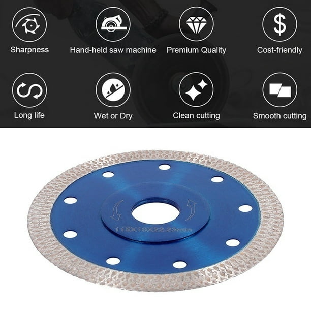 Porcelain Tile Cutting Diamond Disc Blade Thin Turbo 115mm 4.5in ANGLE GRINDER